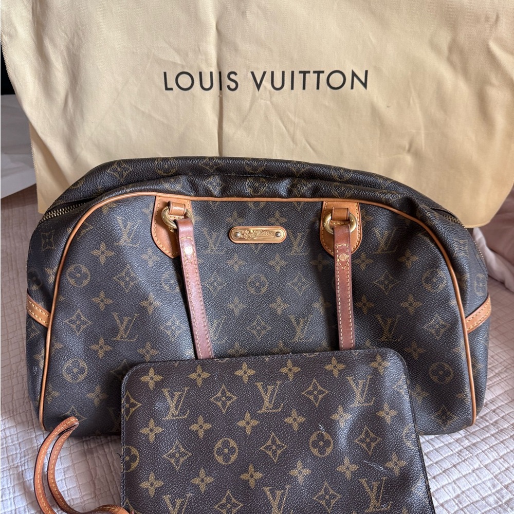 Louis Vuitton Monogram Brown and Tan Set
